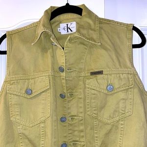 Vintage Calvin Klein vest (olive green)